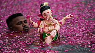 Ganesh idol immersion in artificial lakes news in marathi