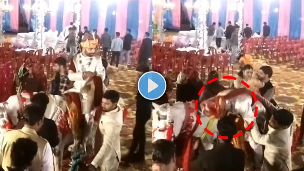 Groom died on his wedding in madhya pradesh shocking video viral on social media