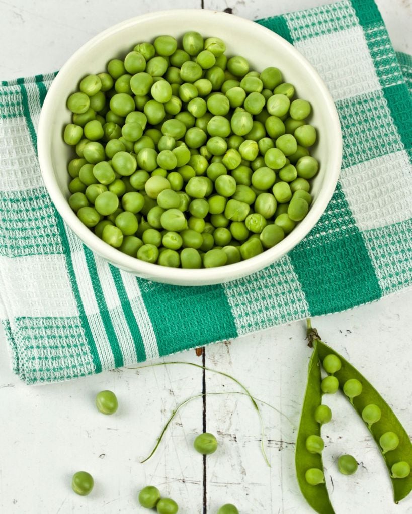 Protein in green peas