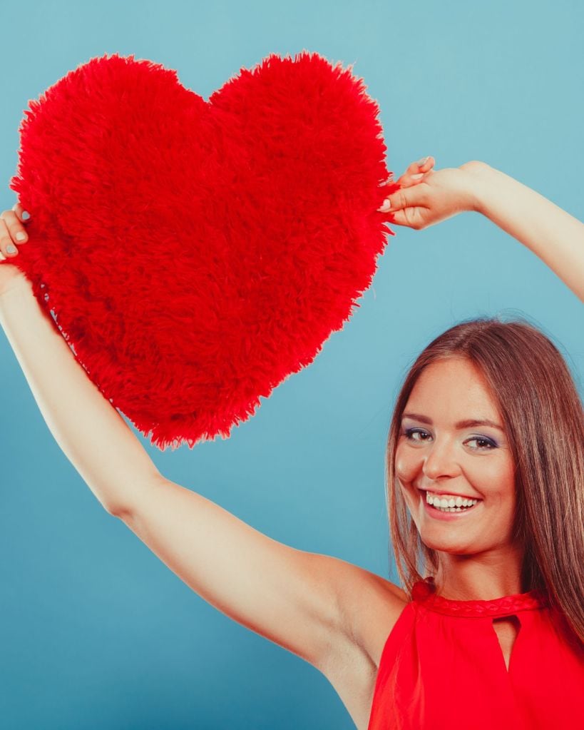 heart-shaped pillow