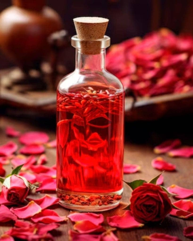 rose water and glycerin