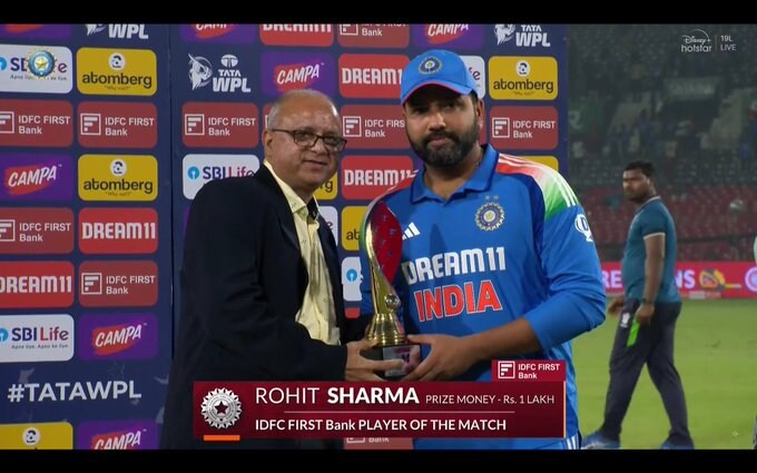 Rohit Sharma Player of the match