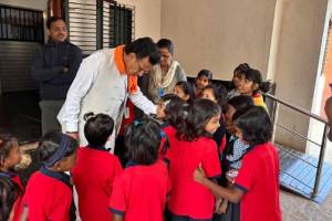 MLA Kiran Lahamte stay at the government ashram school in Akola news