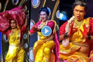 A young man's impressive Lavani performance on the song Tujya Usla lagl kolha