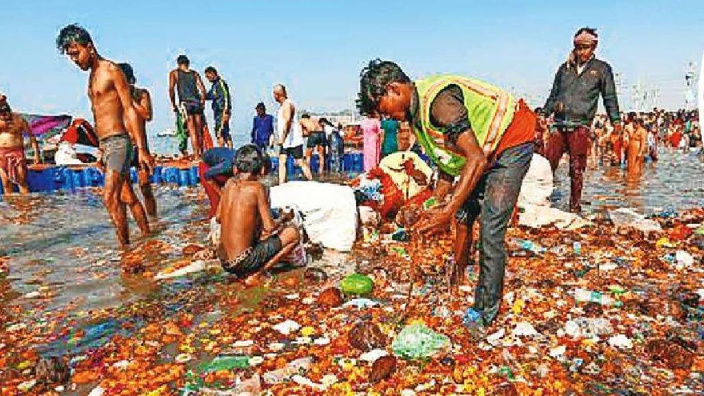 Maha kumbha mela Did this pollution of the Ganges occur