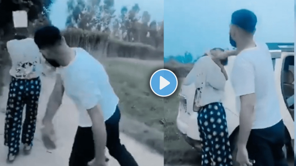 Shocking video of young man abuse young girl for denying his proposal viral video