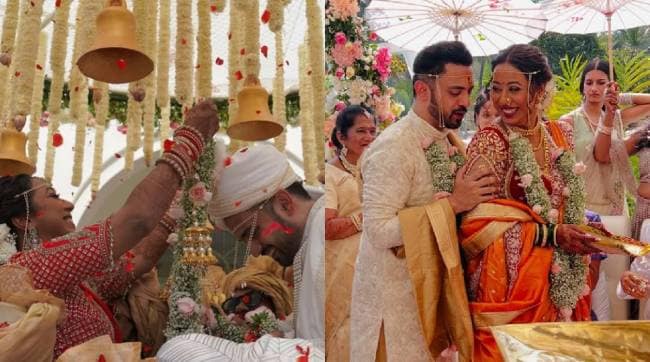 bigg boss marathi fame actress meenal shah wedding photos