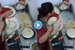 Mother stole roti chapati for her kids emotional video viral on social media