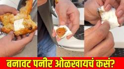 तुम्ही खात असलेलं पनीर चांगल की बनावट? ओळखायचं कसं, पाहा VIDEO