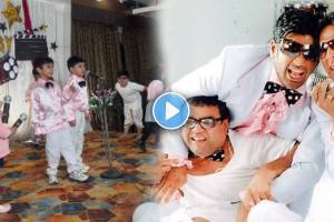 playschool children recreating Aye Meri Zohrajabeen from Phir Hera Pheri Movie