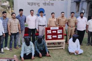 4 pistols 23 cartridges seized from absconding accused solhapur crime