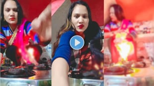 This young girl burns cloth on gas to Shoot reels Video netizens warned her that you would have died