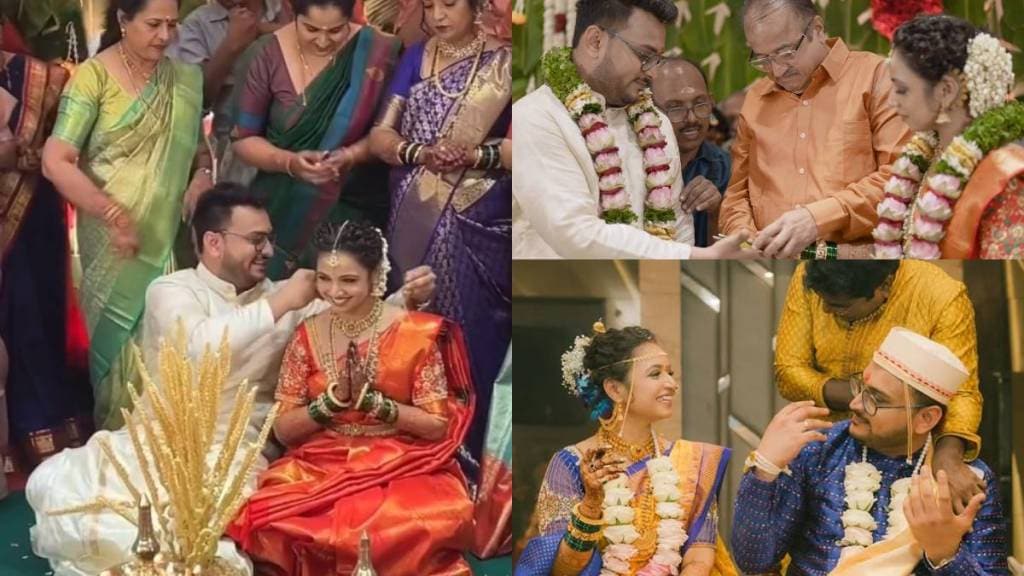 marathi actress and eka peksha ek fame sukanya kalan tie knot wedding photos