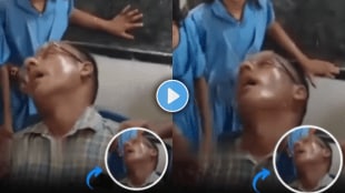 Shocking video of teacher came to school drunk and fall asleep students tried waking him up video viral on social media