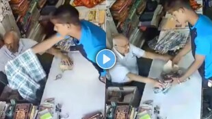 Shocking video of Robbery thief stole money from shop video viral on social media