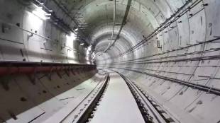 trials Metro 3 under Mithi river Dharavi - Acharya stations started MMRDA MMRCL mumbai metro project