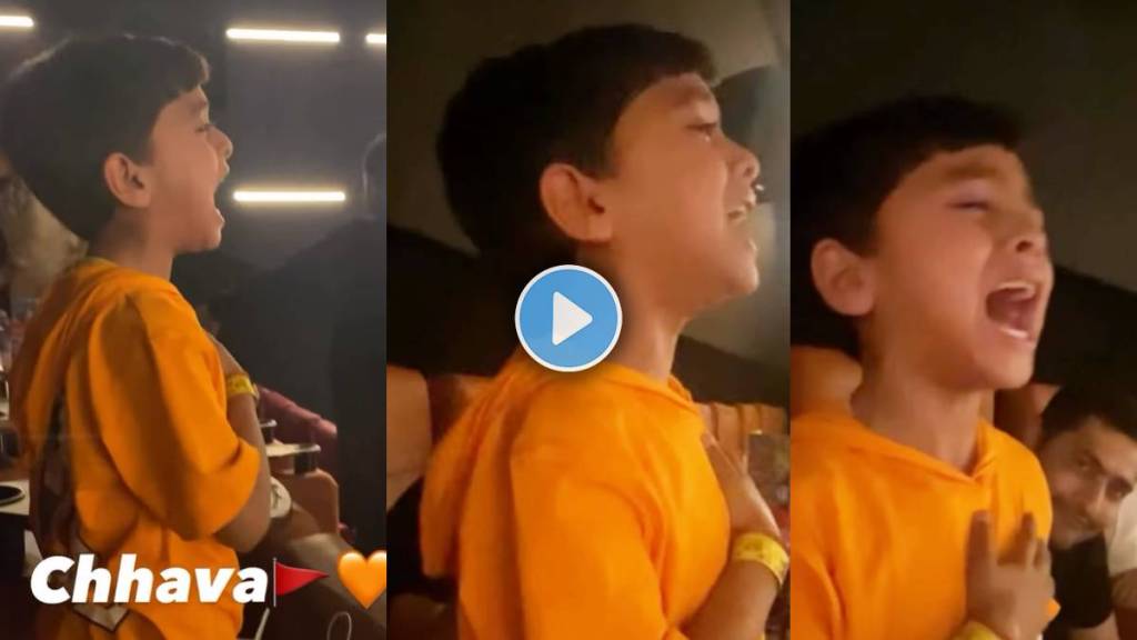 vicky kaushal shares video of child crying after watching chhaava movie