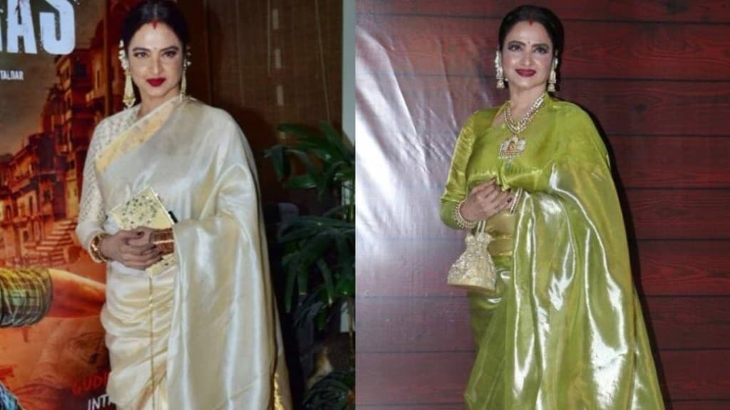 why rekha always wear saree