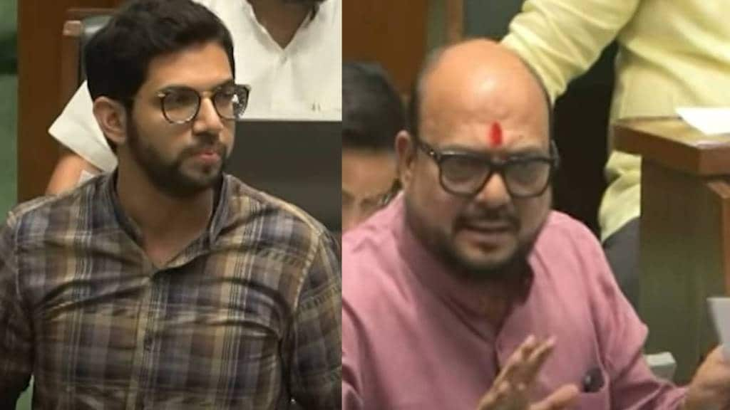 Aditya Thackeray and Gulabrao Jadhav