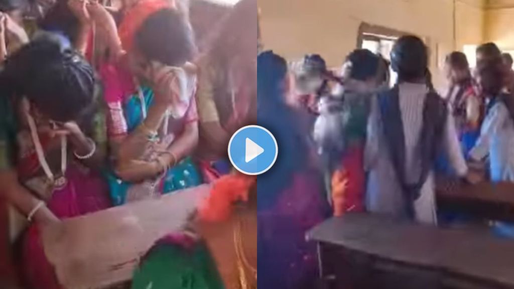 girls students crying on last day of school