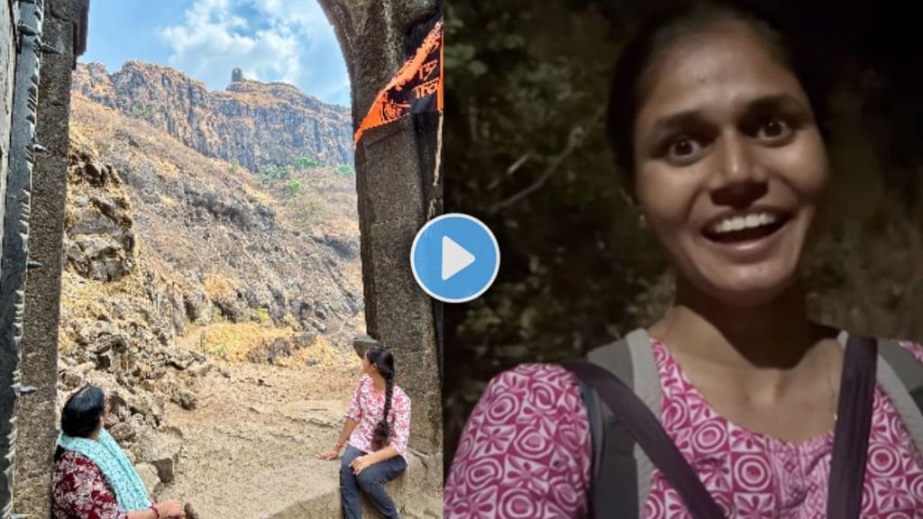 a young girl went to rajgad of Chhatrapati shivaji maharaj with her mother on the occasion of mothers birthday