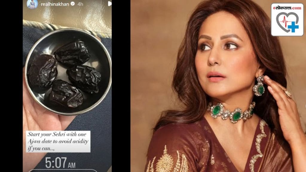 Hina Khan suggested who is fasting during Ramadan eat one Ajwa date to avoid acidity