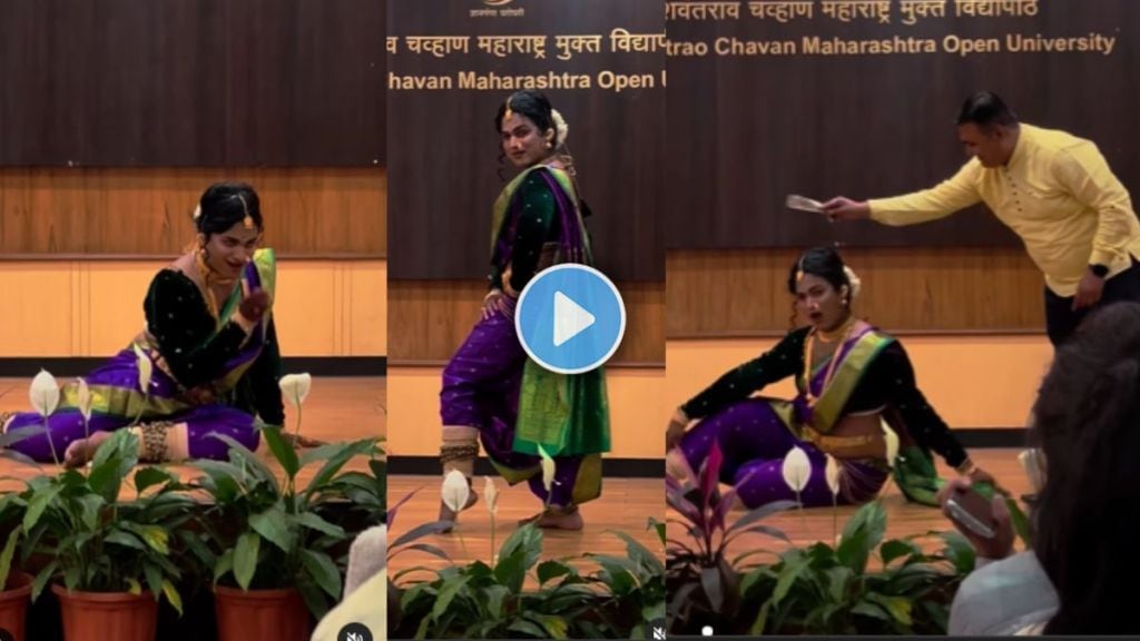 A young boy performed amazing lavani