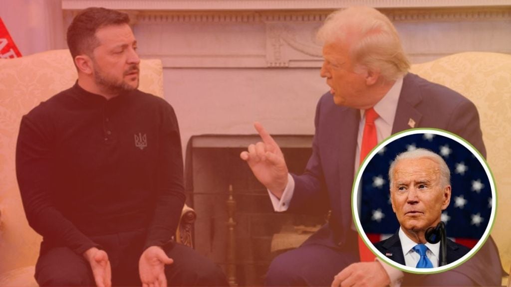 Donald Trump and Volodymyr Zelensky