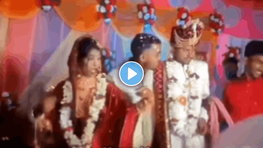 Shocking video of groom got angry as bride dances on stage during wedding video viral on social media