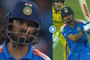 KL Rahul Angry on Virat Kohli Dismissal on 84 Runs Said I was Hitting It Man Video Viral