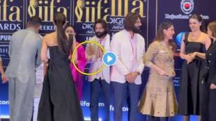 IIFA Awards 2025 kriti sanon ignore Kartik Aaryan video viral