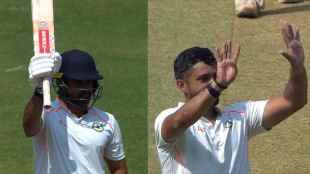 Karun Nair Century Celebration Video Viral as He Shows 9 Hundreds Ranji Trophy Final VID vs KER