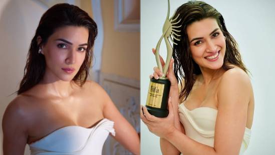 Kriti sanon white off shoulder look viral