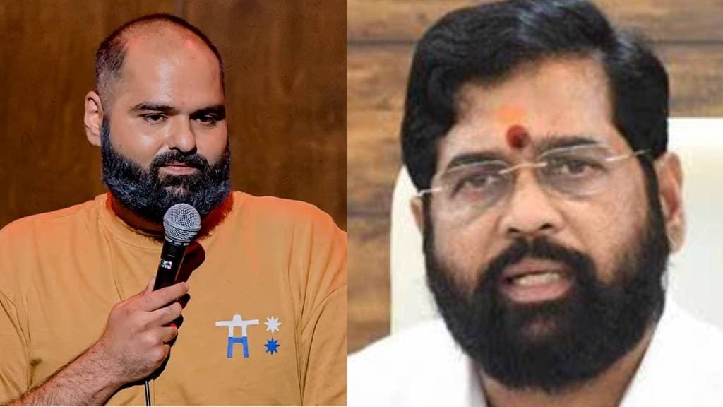 Kunal Kamra and Eknath Shinde