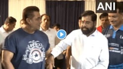 Eknath Shinde With Salman Khan :…अन् एकनाथ शिंदेंनी सलमान खानला हात धरून ओढलं; फोटोसाठी पोज देतानाचा Video होतोय व्हायरल