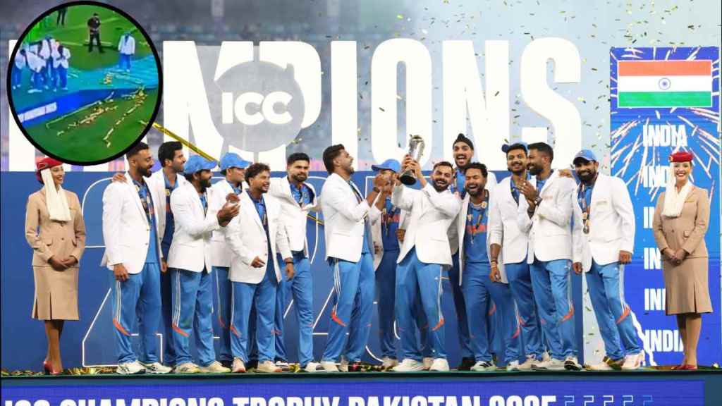 Mohammed Shami Steps Aside From Stage Celebration After Team India's Champions Trophy 2025 Win To Avoid Champagne