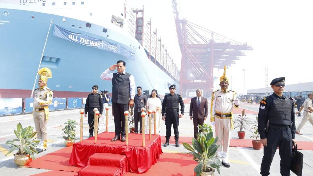 ship running on methanol as green fuel arrived at jnpas ggateway terminal gti port