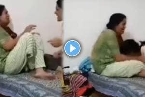 Mother-in-law and daughter-in-law quarrel video viral