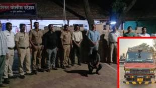 Tempo, liquor seized, truck driver , Pune district,