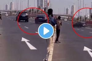 Video: Speeding BMW Tries To Overtake Vehicles, Rams Divider In Mumbai