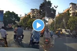 In Pune, the rickshaw driver hit young woman shocking video goes viral on social media