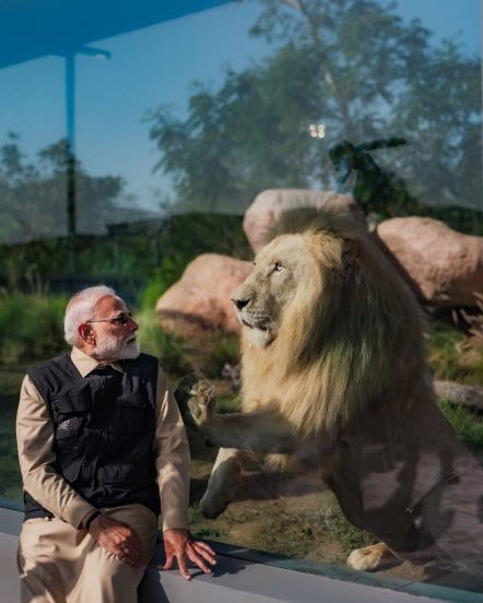 PM Narendra Modi at Vantara in Gujarat