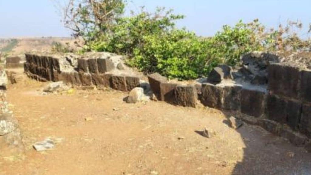 Devastation of fortification at Panhalgad