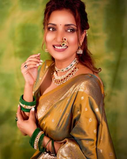 Rupali Bhosle Saree Look