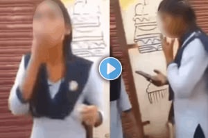 School students smoking cigarette in uniform shocking video viral on social media