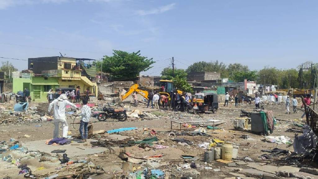 court order Hundreds of encroachments demolished Taluka Sports Complex Shegaon