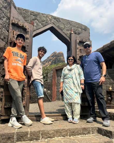 Subodh Bhave Lohagad Visit With Family