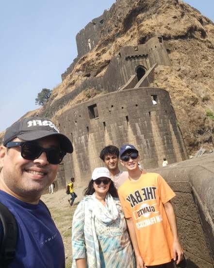 Subodh Bhave Lohagad Visit With Family