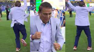 Sunil Gavaskar Dance After India Win Champions Trophy Final and Lifts Another ICC trophy Video viral