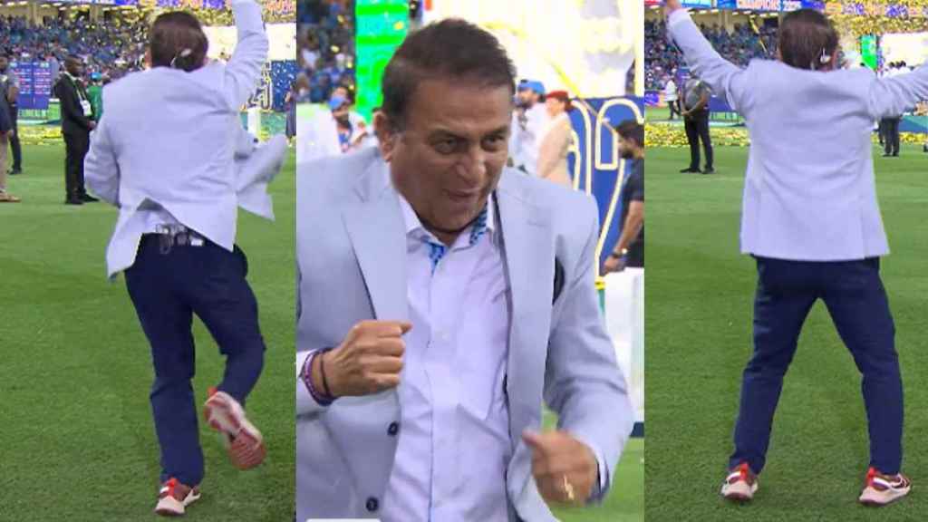 Sunil Gavaskar Dance After India Win Champions Trophy Final and Lifts Another ICC trophy Video viral